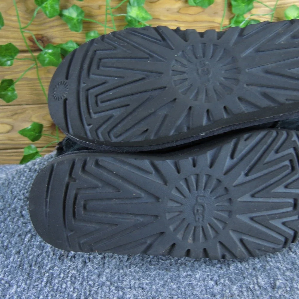 UGG Australia‎ Stargirl Mini Women's Black Suede Leather Winter Boots Sparkle 5